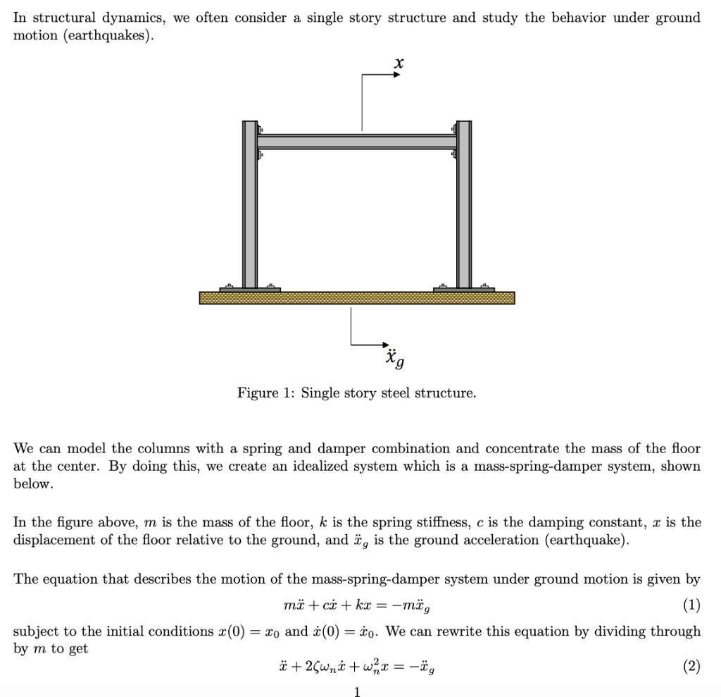 Create a plot of the ground motion (acceleration vs