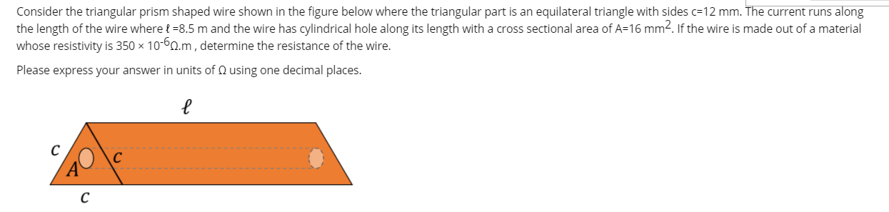 Solved Consider the triangular prism shaped wire shown in | Chegg.com