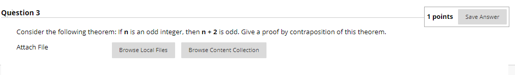 Solved Question 3 1 points Save Answer Consider the | Chegg.com