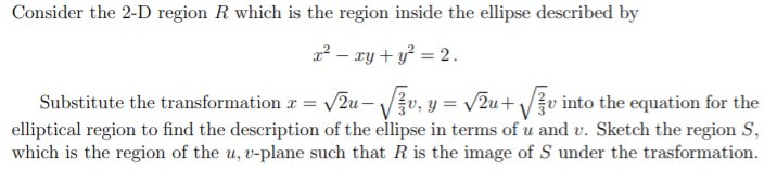 Solved Consider the 2-D region R which is the region inside | Chegg.com