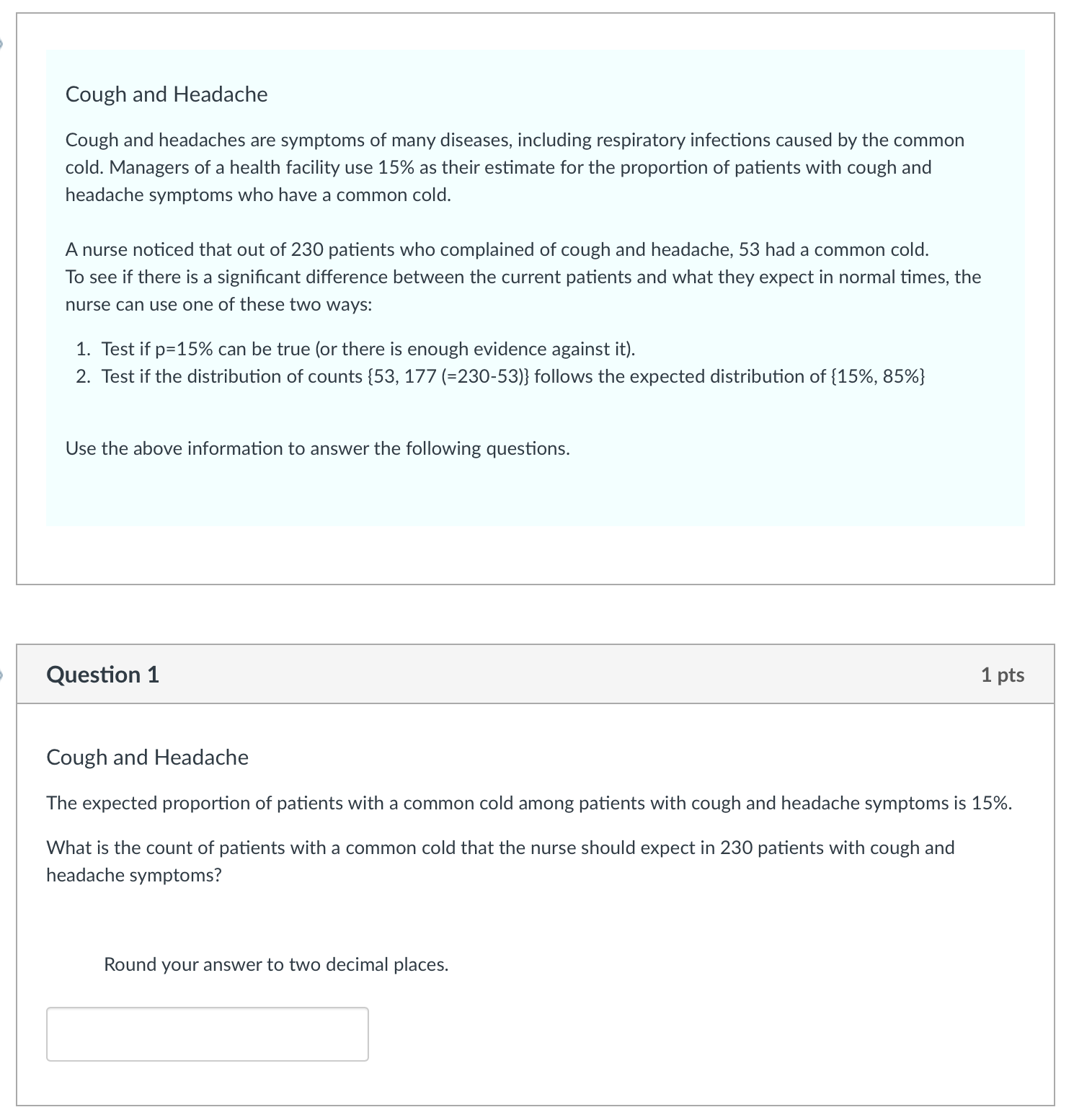 Solved Cough and Headache Cough and headaches are symptoms