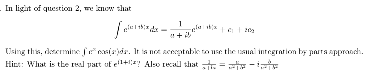 Solved eiθ=cos(θ)+isin(θ), fo This has the following | Chegg.com