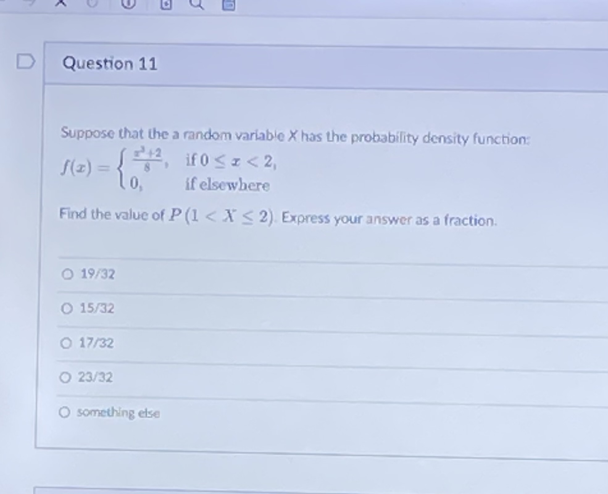 Solved Suppose that the a random variable X has the | Chegg.com