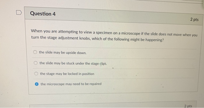 Solved DQuestion 4 2 Pts When You Are Attempting To View A | Chegg.com