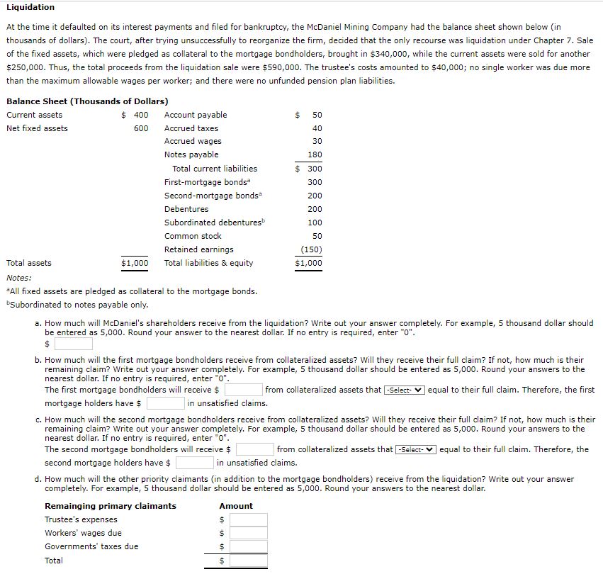 Solved At the time it defaulted on its interest payments and | Chegg.com