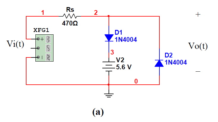 Solved 1 Rs 2 47002 D1 1n4004 Vi T Xfg1 10 C 3 V2 Chegg Com