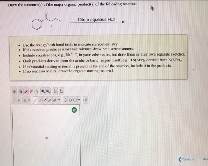 Solved Draw the structure(s) of the major organic product