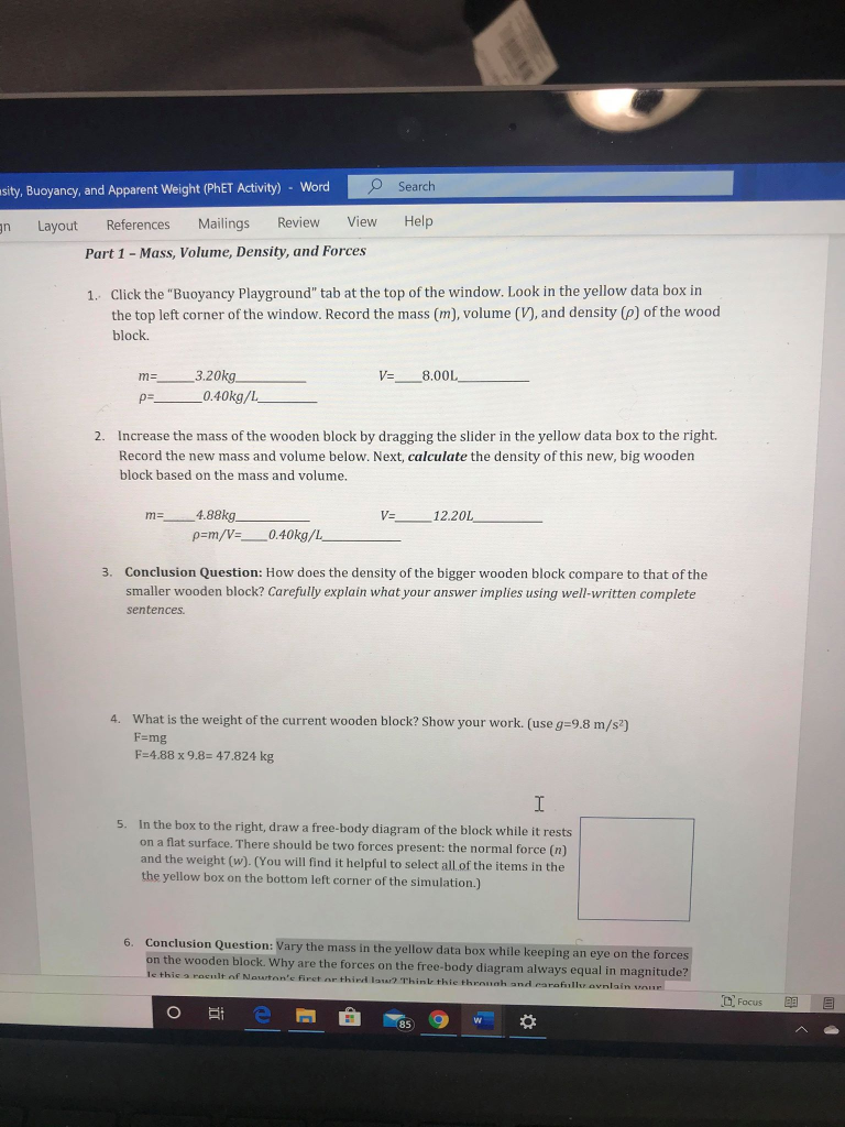 Arent Weight Phet Activity Wuiu Review View Help Chegg Com