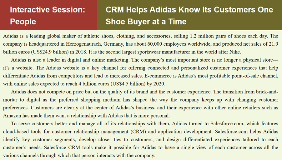 Solved Adidas is leading global shoes, | Chegg.com