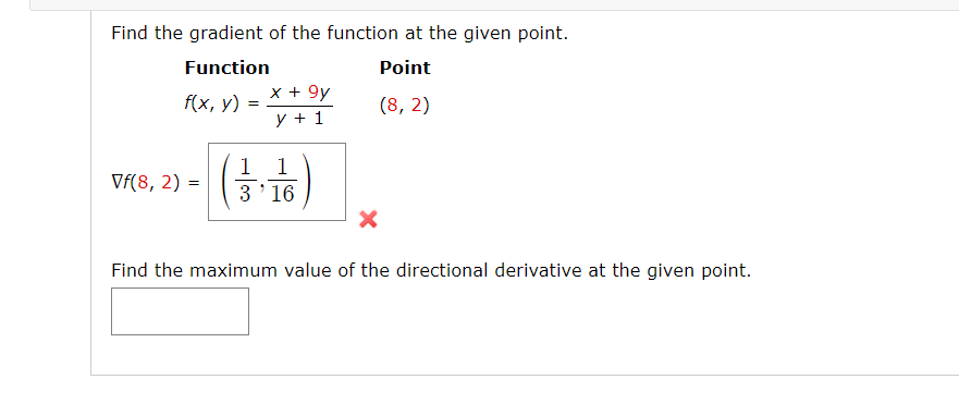 Solved Find The Directional Derivative Of The Function At Chegg Com