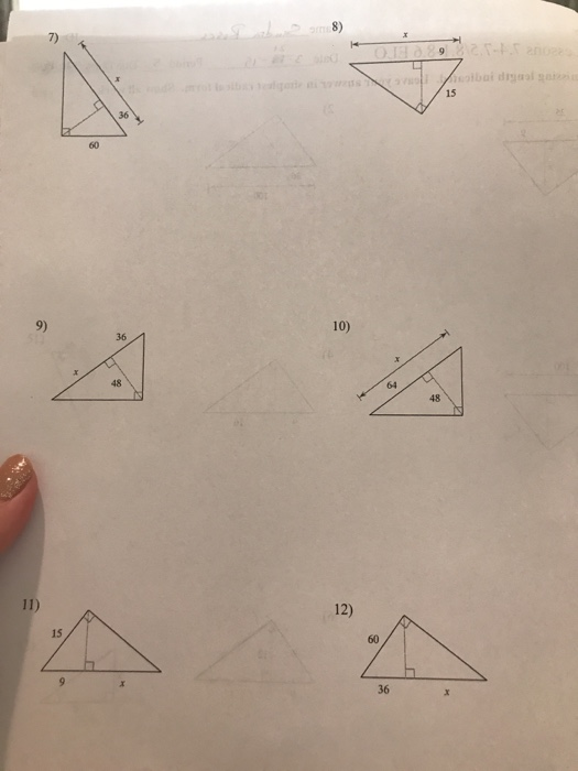 geometry assignment find the length indicated answer key