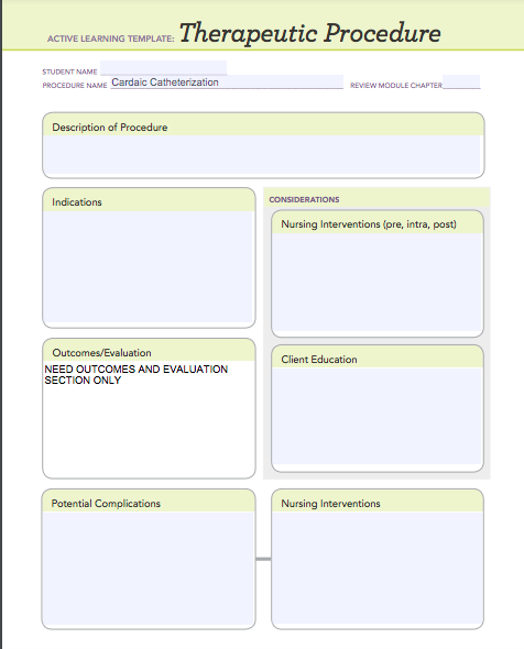 Solved Active Learning Template: Therapeutic Procedure 