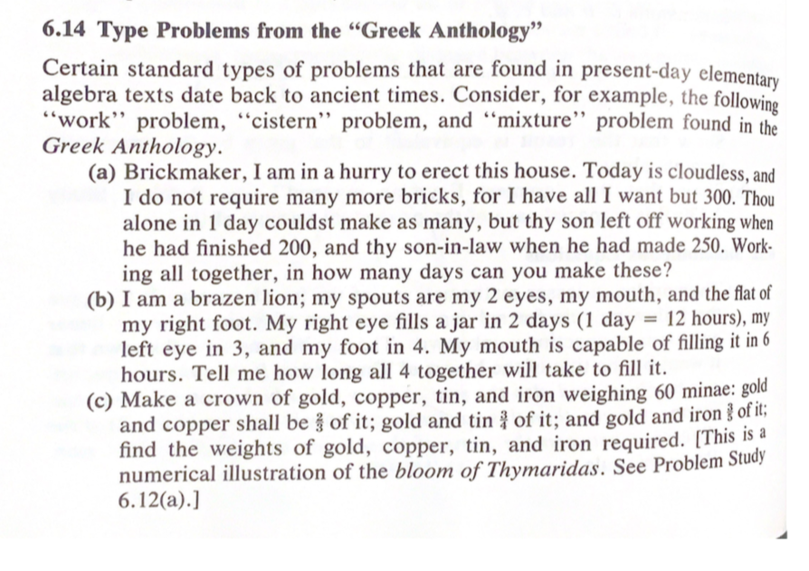 6.14 Type Problems from the 