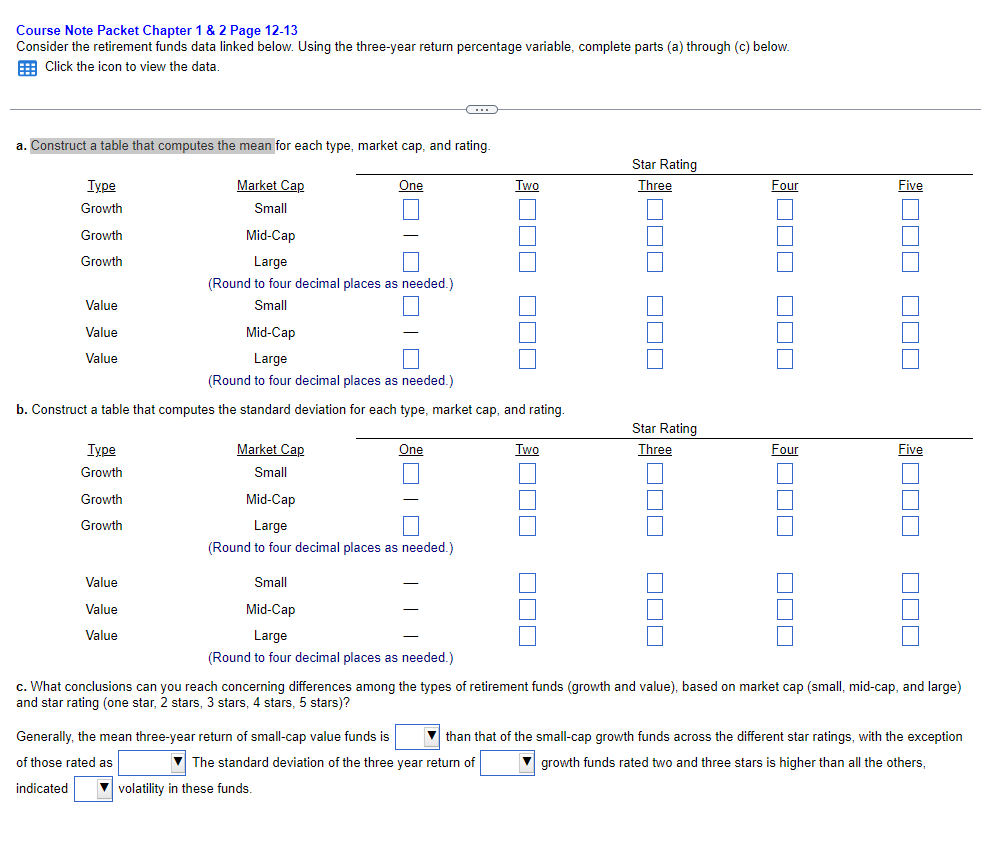 Course Note Packet Course Note Packet Chapter 1 & 2 Page 12-13Consider | Chegg.com