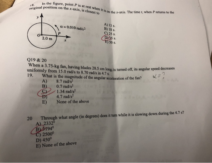 Solved In the figure, point P is at rest when it cinal | Chegg.com