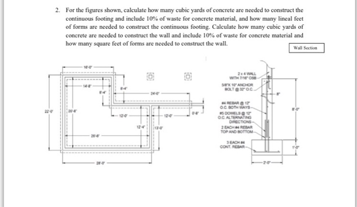 Solved: 2. For The Figures Shown, Calculate How Many Cubic... | Chegg.com