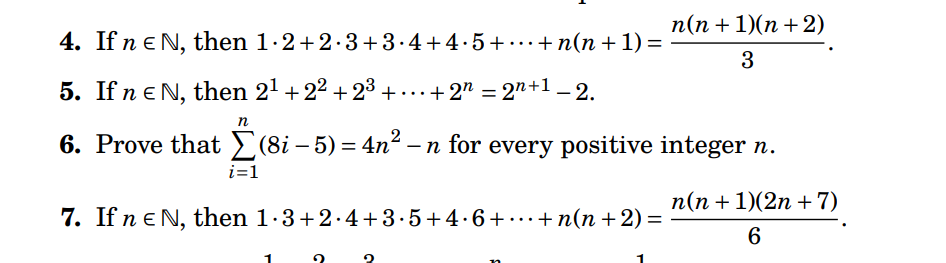 Solved If n∈N, then 1⋅2+2⋅3+3⋅4+4⋅5+⋯+n(n+1)=3n(n+1)(n+2). | Chegg.com