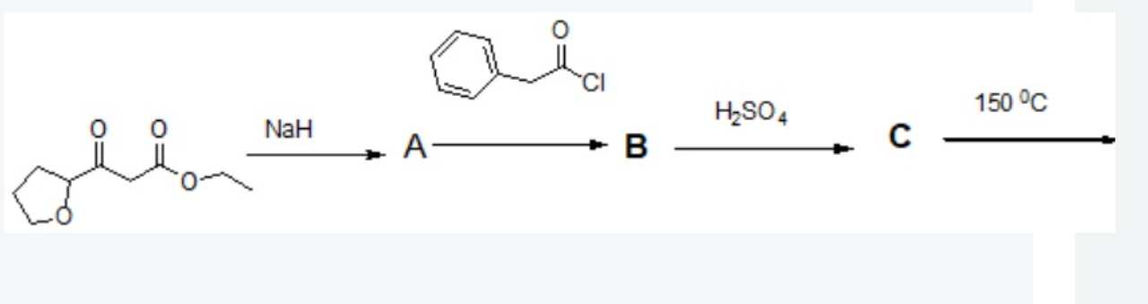 Solved Draw the structures of A,B,C and D in each step. | Chegg.com