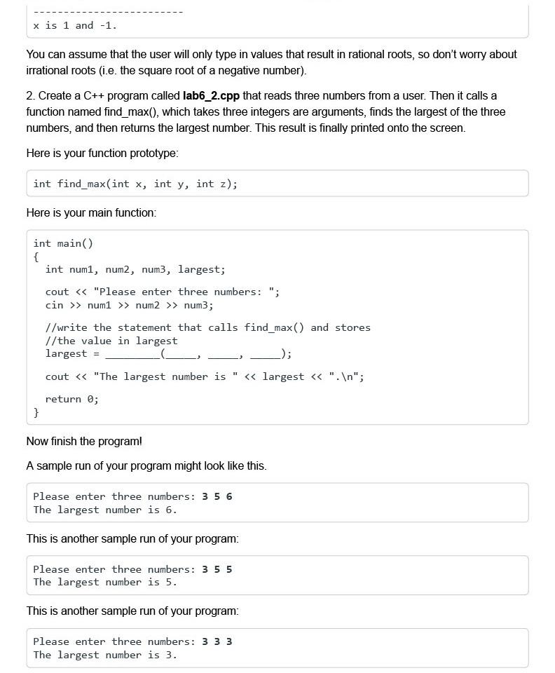 Solved Instructions Functions Objective: After completion of | Chegg.com