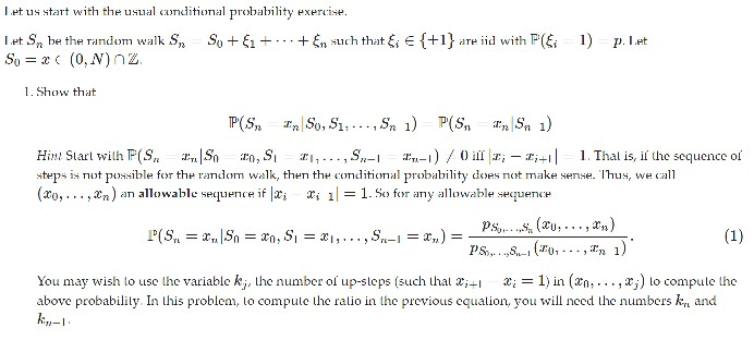 Solved Let us start with the usual conditional probability | Chegg.com