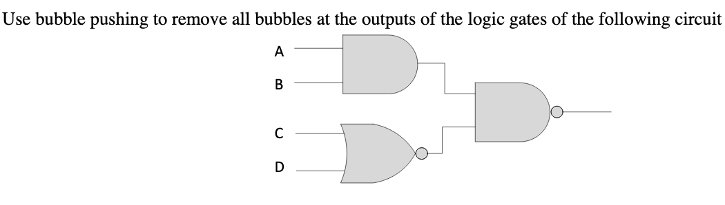 Solved Use Bubble Pushing To Remove All Bubbles At The | Chegg.com