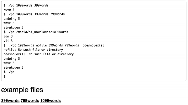 most popular word Submit Assignment Due Nov 25 by | Chegg.com