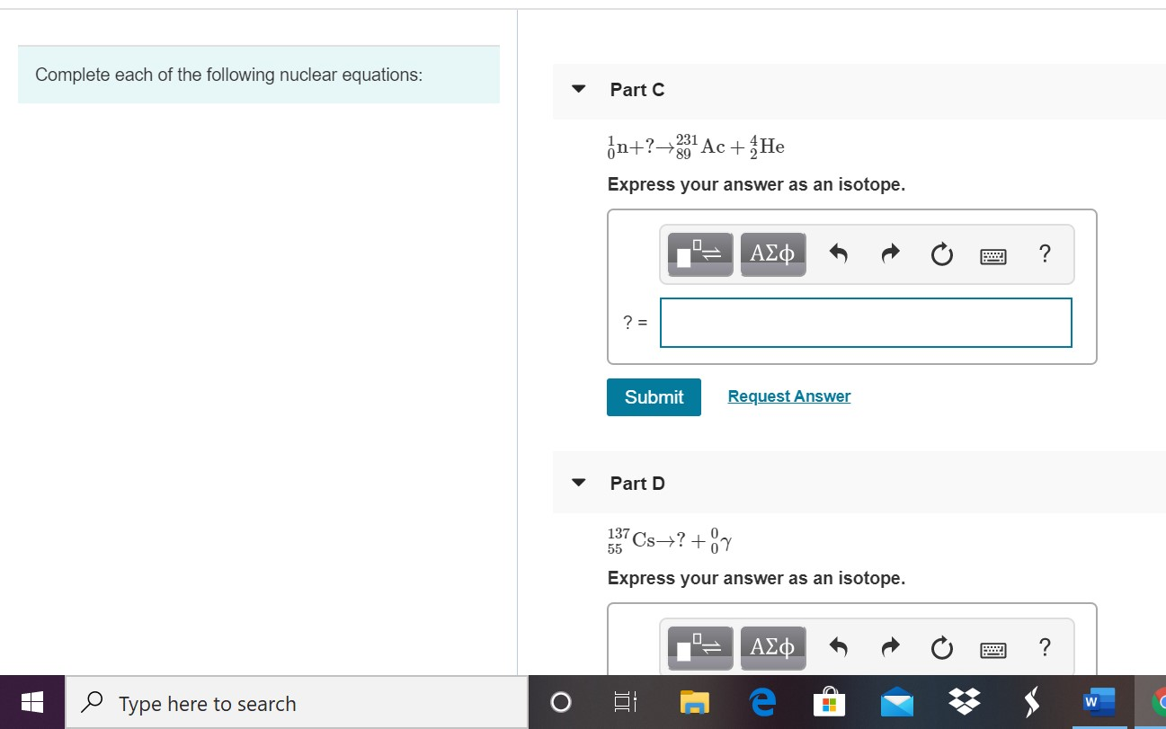 Solved Complete Each Of The Following Nuclear Equations Chegg Com