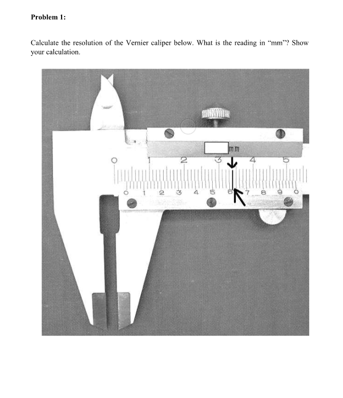 Resolution of vernier best sale caliper