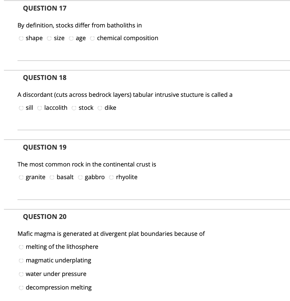 Solved QUESTION 17 By definition, stocks differ from