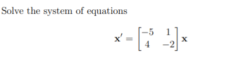 Solved Solve the system of equations | Chegg.com