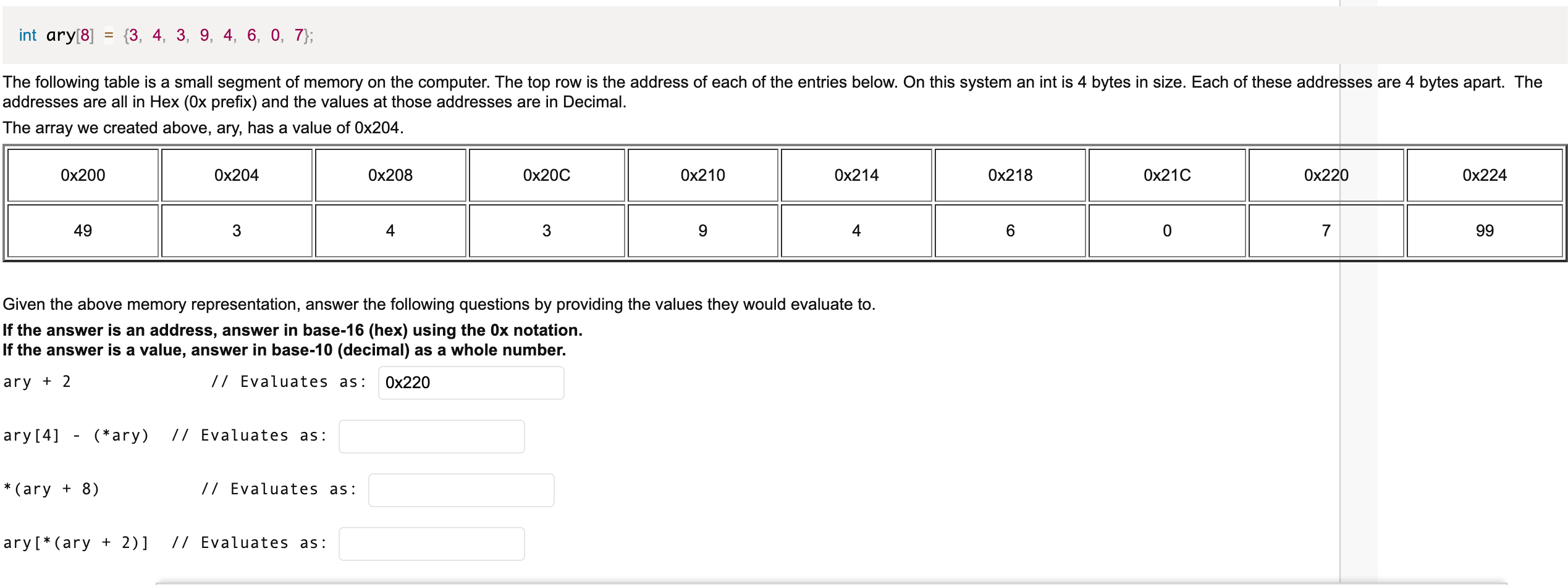 solved-int-ary-8-3-4-3-9-4-6-0-7-addresses-are-all-in-hex-chegg