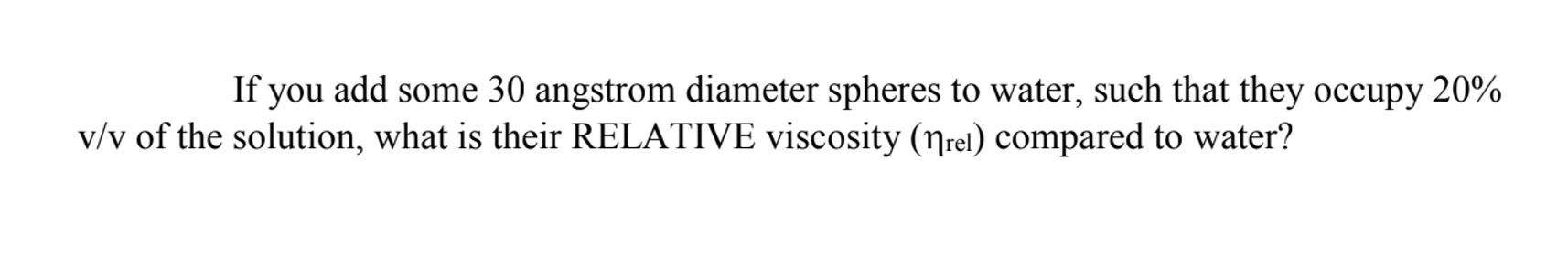 Solved If you add some 30 angstrom diameter spheres to | Chegg.com