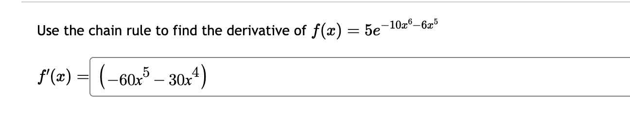 Solved Use the chain rule to find the derivative of | Chegg.com