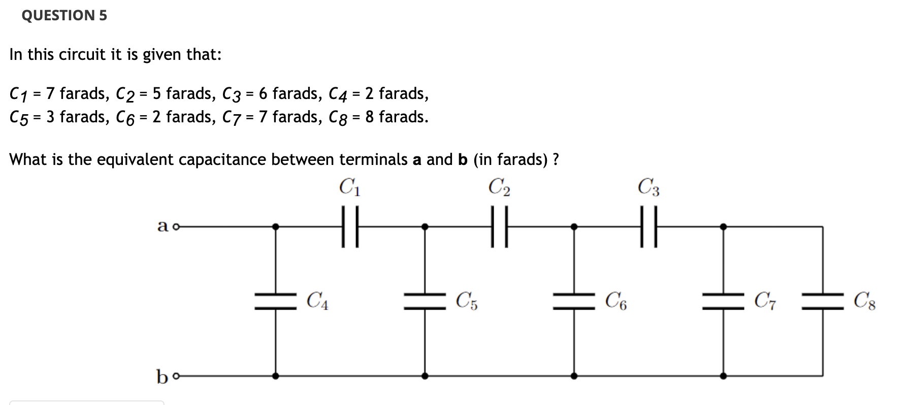 solved-in-this-circuit-it-is-given-that-c1-7-farads-c2-5-chegg