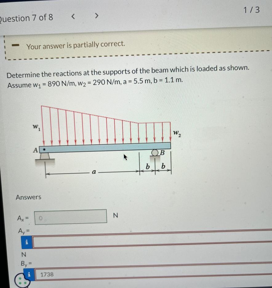 Solved Determine The Reactions At The Supports Of The Beam | Chegg.com