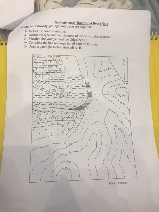 Solved Using The Following Geologic Map, You Are Required | Chegg.com