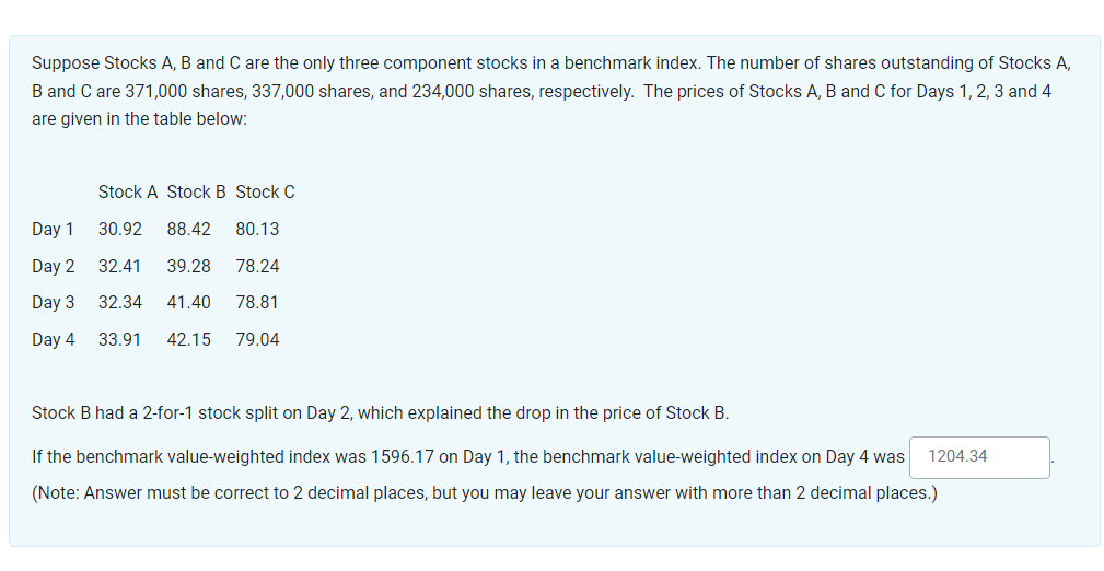 Solved Suppose Stocks A, B and C are the only three | Chegg.com