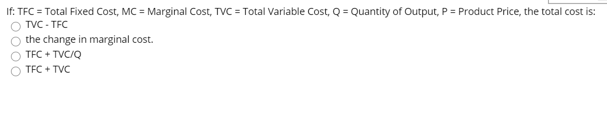 solved-total-cost-minus-total-variable-cost-equals-total-chegg