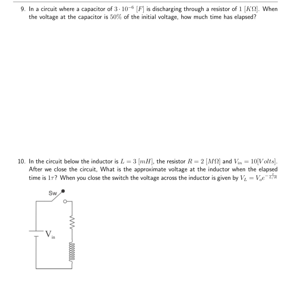 Solved 9. In a circuit where a capacitor of 3⋅10−6[F] is | Chegg.com