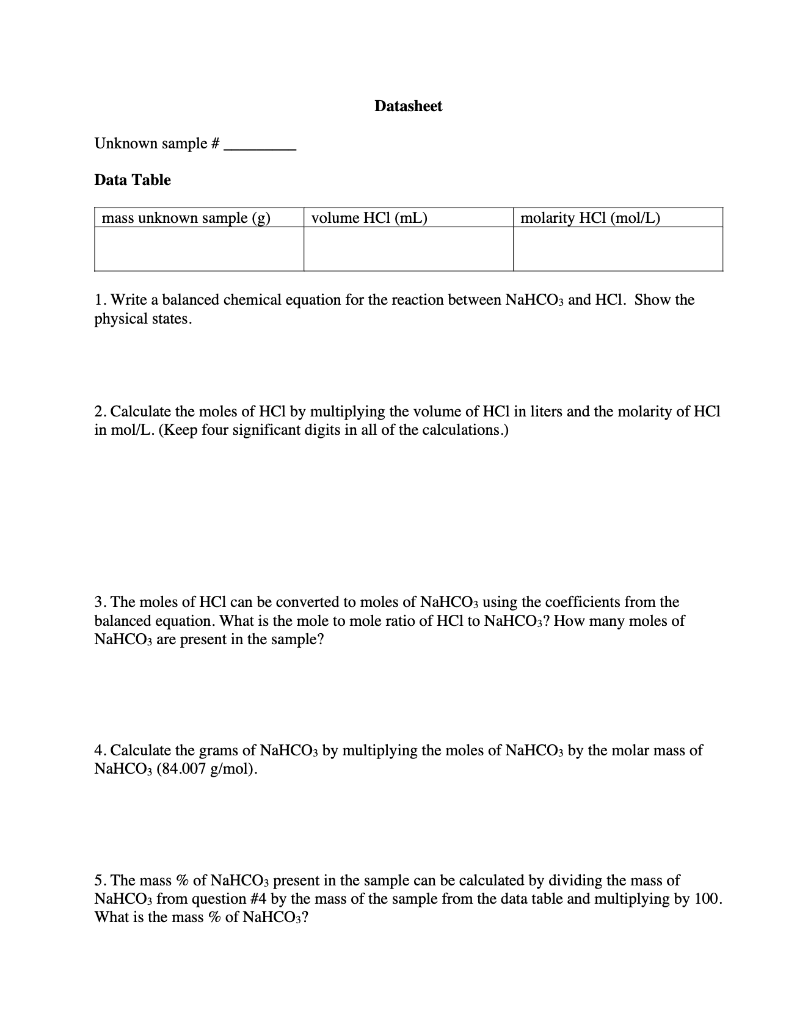 616 Analysis of Baking Soda Titrations provide a