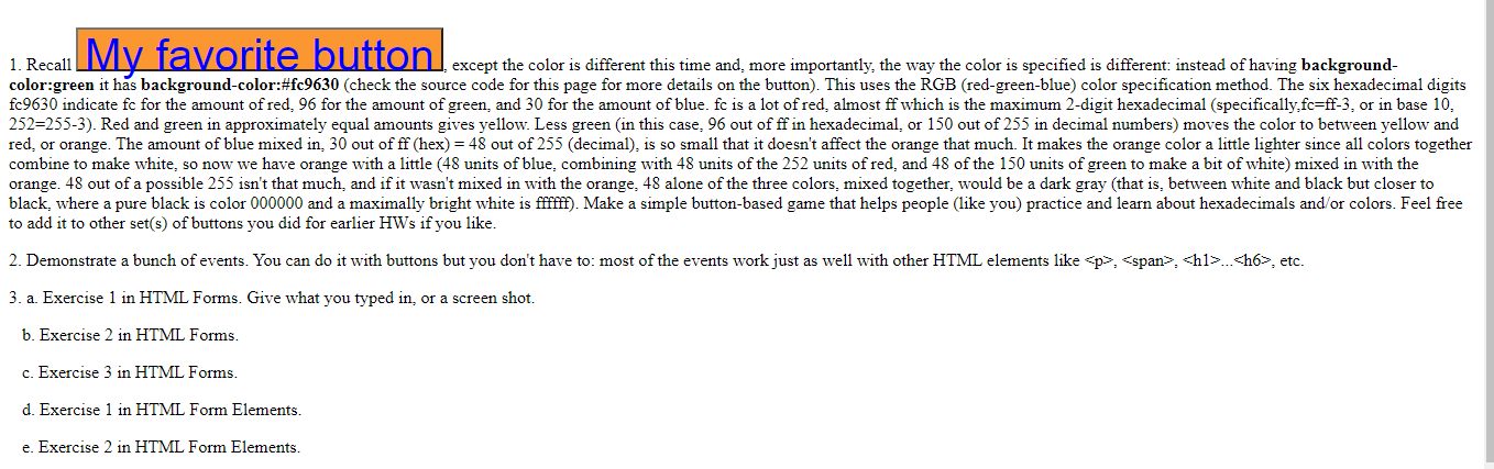 Solved My favorite button, 1. Recall except the color is | Chegg.com