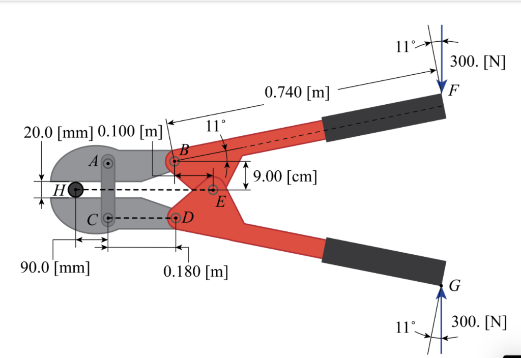 Solved Determine The X And Y Components Of Force Acting O Chegg Com