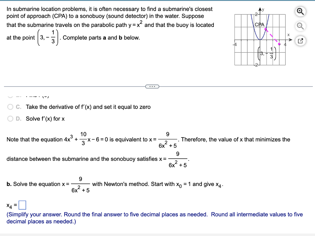 Solved In submarine location problems it is often necessary