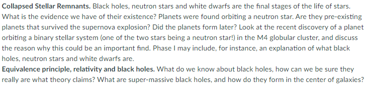 Solved Collapsed Stellar Remnants. Black holes, neutron | Chegg.com