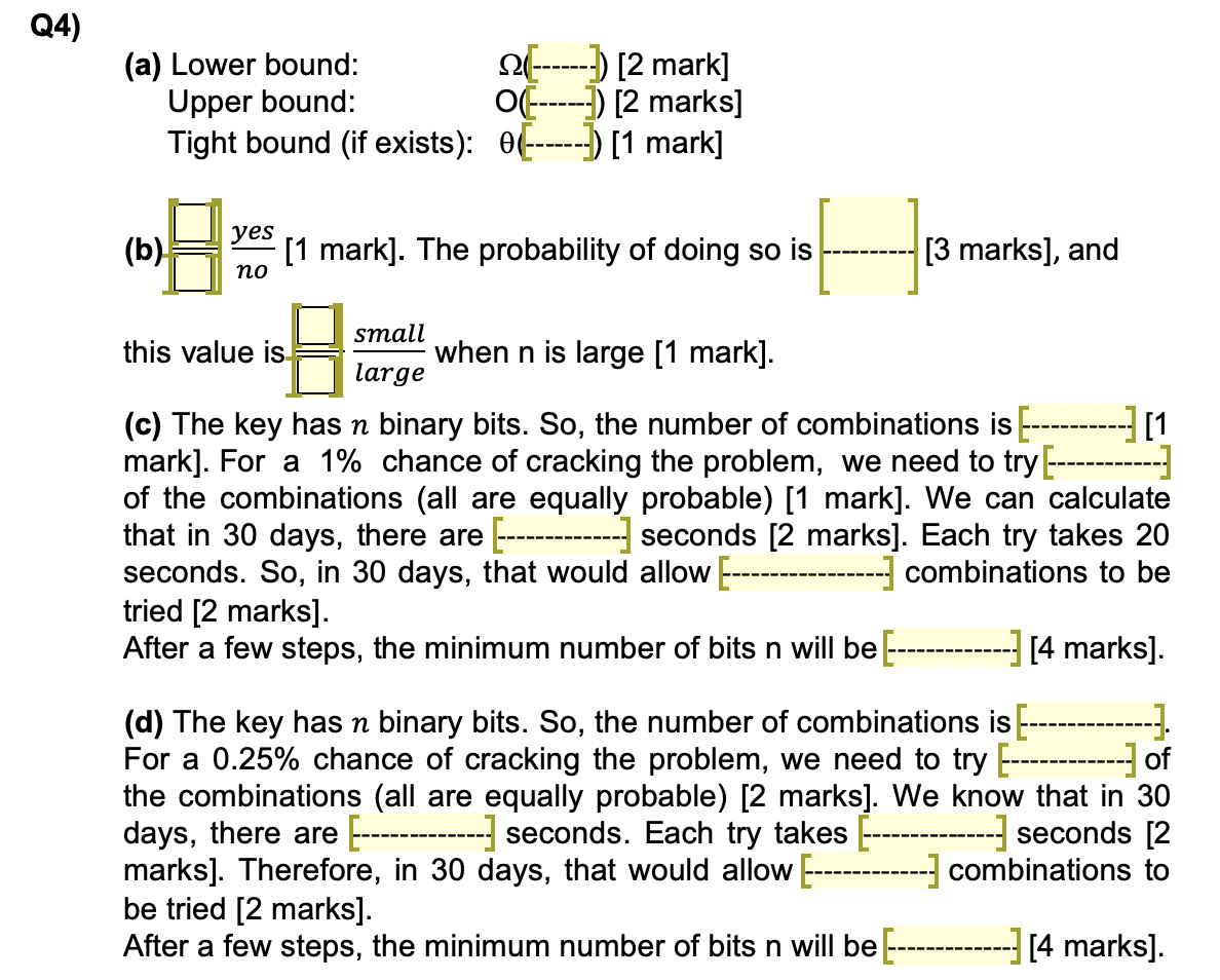 Solved Q4) You are helping to design an encryption | Chegg.com
