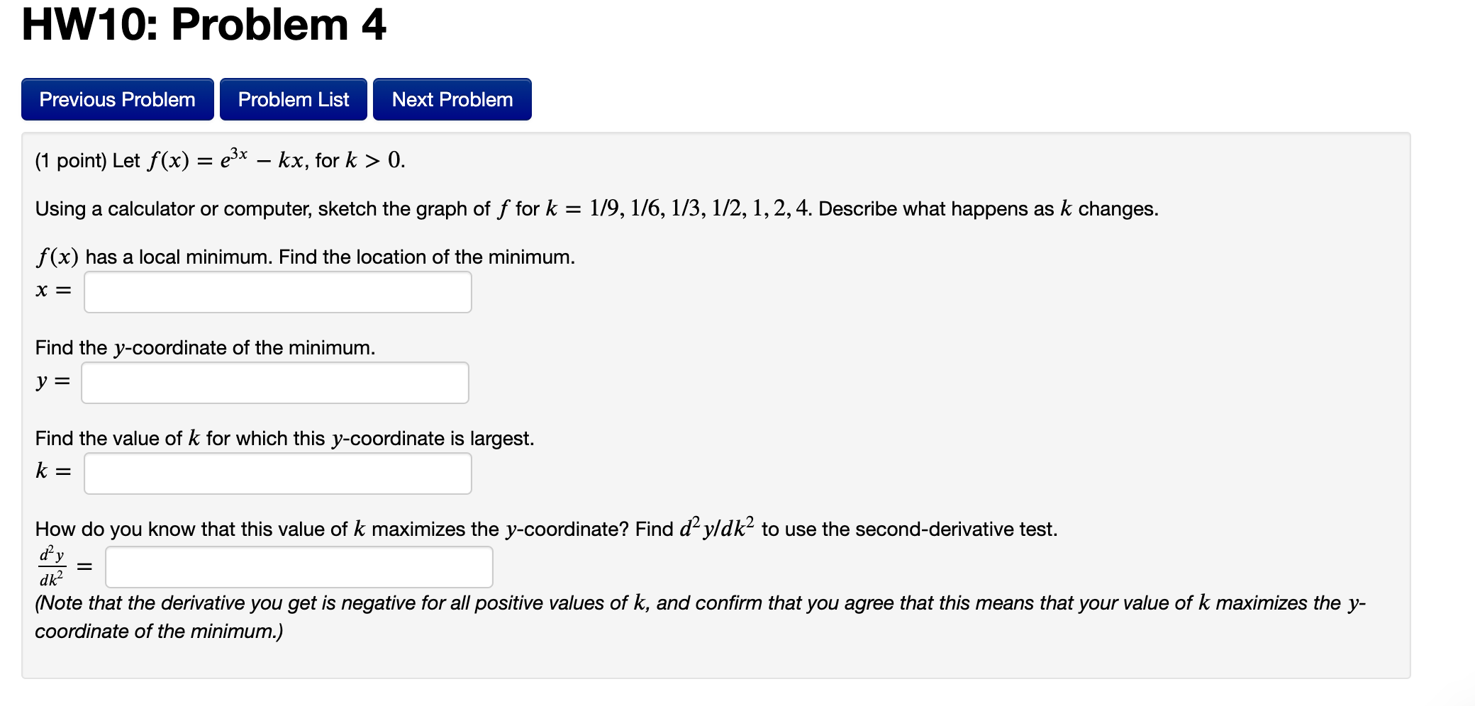 Solved HW10: Problem 4 Previous Problem Problem List Next | Chegg.com