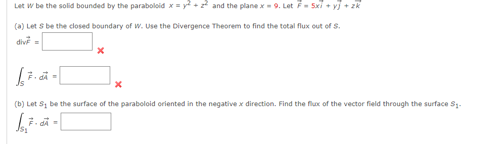 Solved Let W be the solid bounded by the paraboloid x=y2+z2 | Chegg.com
