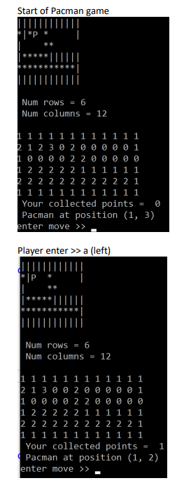 Solved Question 1 Create a simplified pacman game using C   Chegg com