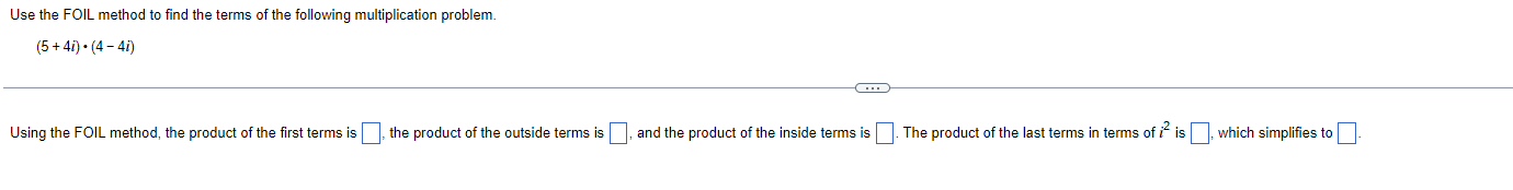 Solved Use the FOIL method to find the terms of the | Chegg.com