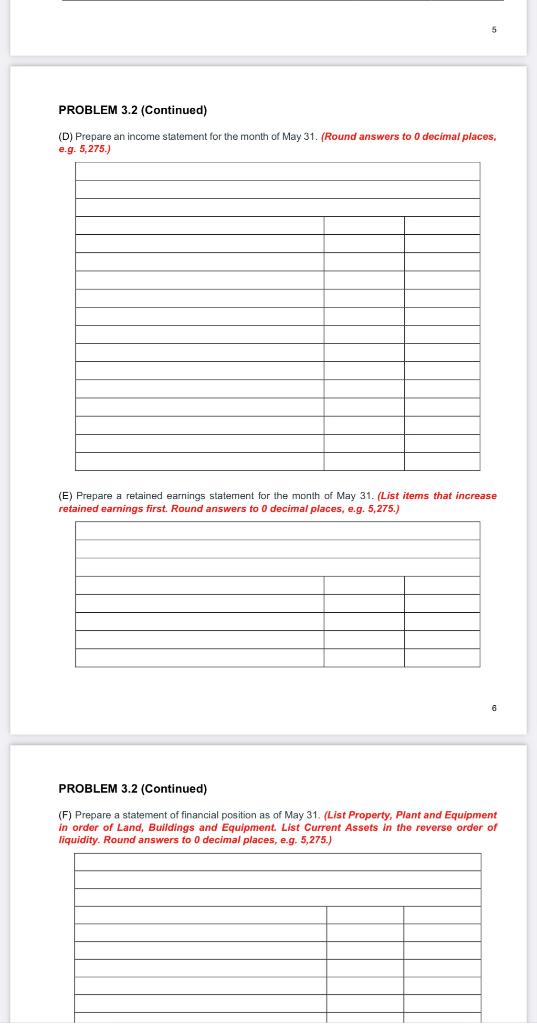 Solved P3 2 Prepare Adjusting Entries Post And Prepare Chegg